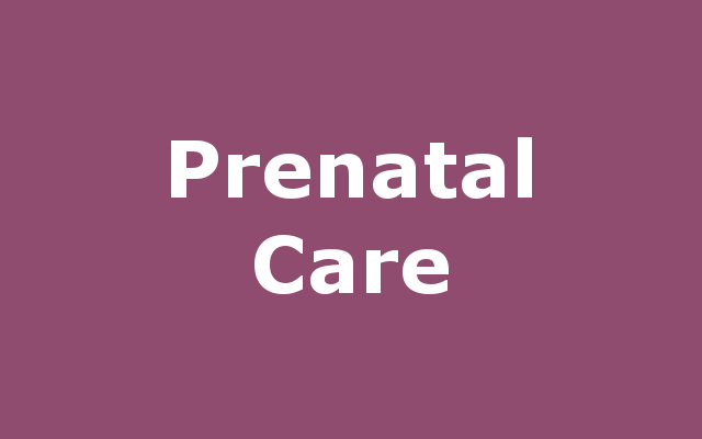 First Trimester Prenatal Care Onset report link